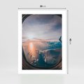 Plakat bez ramy 30x40 - Widok z Góry - fotografia, zdjecie z okna samolotu