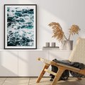 Plakat bez ramy 30x40 - Potęga Natury: Wzburzone Fale Oceanu - wzburzone fale oceanu