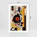 Plakat bez ramy 21x30 - Wnętrza Refleksyjnego Światła - modernistyczny obraz, styl bauhaus