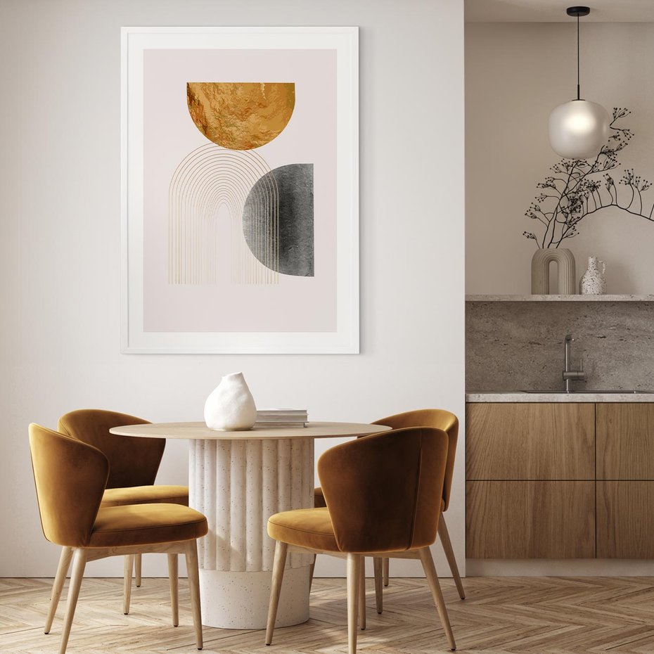 Plakat bez ramy 21x30 - Nowoczesna Sztuka Geometrii - nowoczesna sztuka, modern