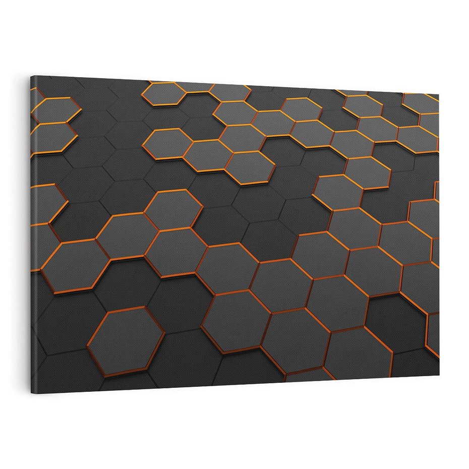 Obraz na płótnie 120x80 - Trójwymiarowa abstrakcja - 3D, abstrakcja