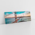 Obraz na płótnie 150x50 - Złoty Gate: majestatyczny most Ameryki - Golden Gate, most