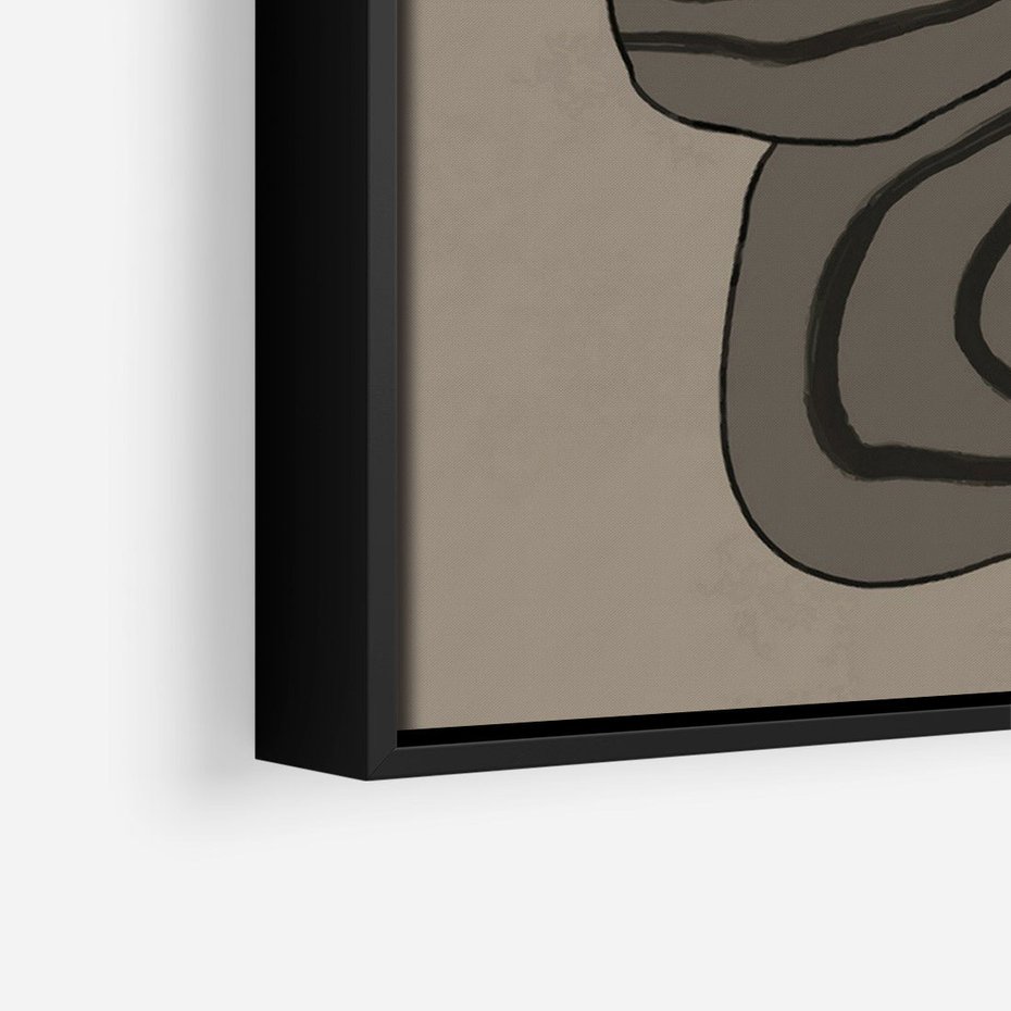 Obraz w ramie 50x70 - Niezwykłe Przesilenia - nowoczesna geometryczna sztuka, loftowe wnętrze - rama czarna