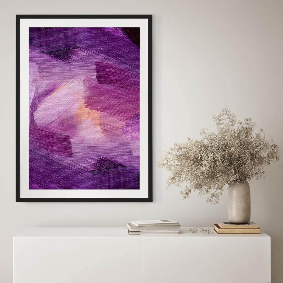 Plakat bez ramy 30x40 - Abstrakcyjna gra kolorów - abstrakcja, akwarela