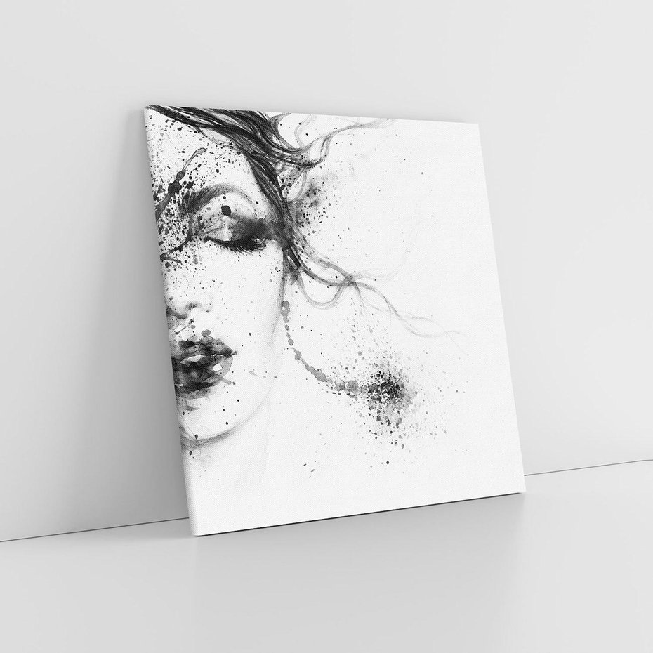 Obraz na płótnie 50x50 - Eksplozja Kolorów - akwarela, abstrakcja