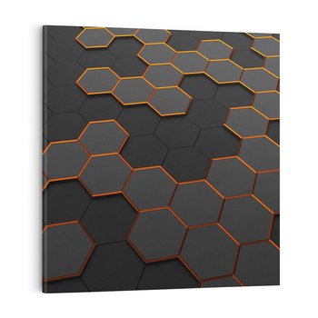 Obraz na płótnie 50x50 - Trójwymiarowa abstrakcja - 3D, abstrakcja