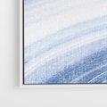 Obraz w ramie 100x70 - Abstrakcyjna akwarela - abstrakcja, akwarela - rama biała