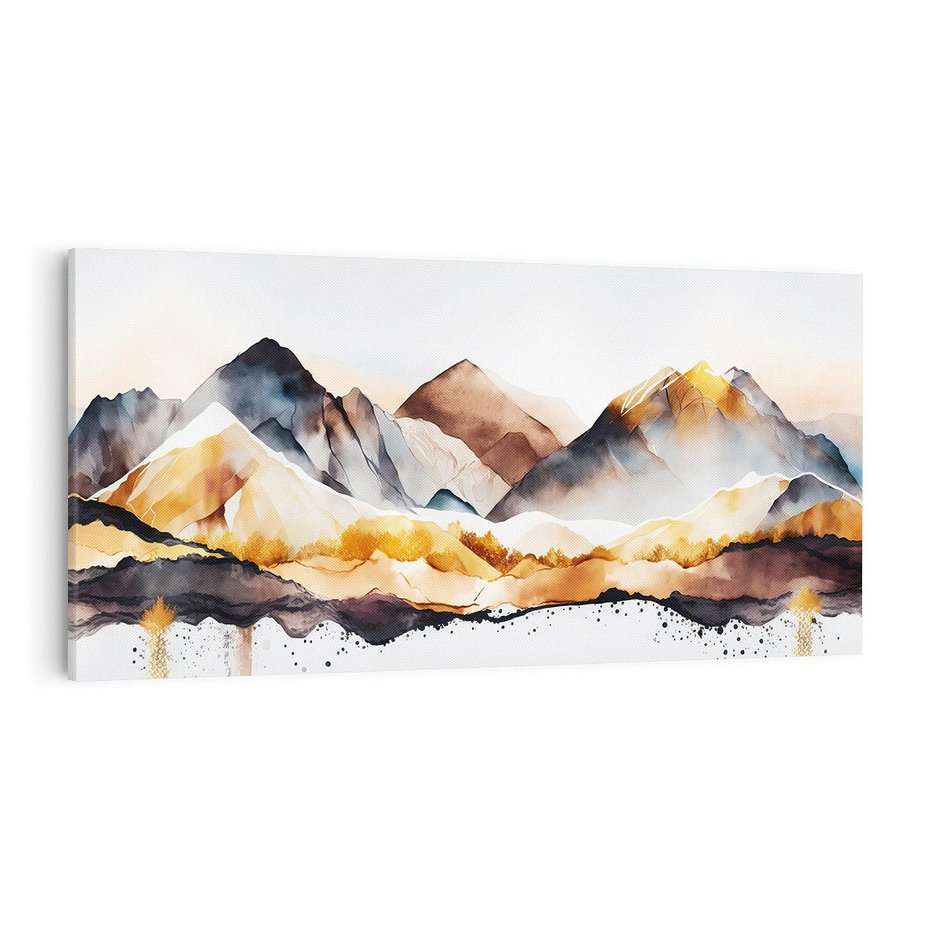 Obraz na płótnie 140x70 - Górska Grafika - góry, krajobraz