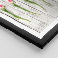 Plakat w ramie 40x50 - Kwintesencja Piękna - kwiaty, tulipany - rama czarna