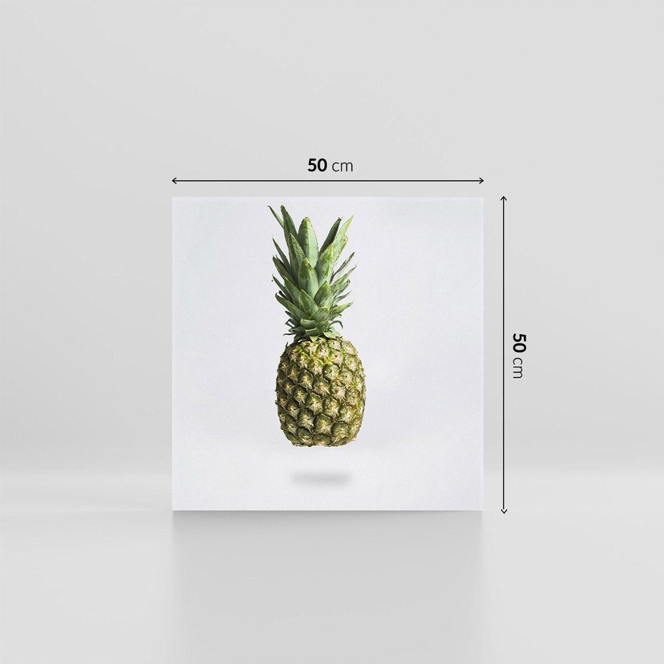 Obraz na płótnie 50x50 - Ananas Egzotyczne Odkrycie - ananas, owoc