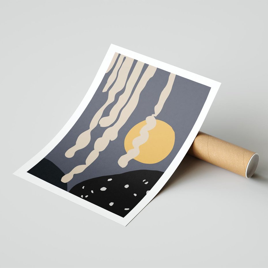 Plakat bez ramy 21x30 - Intrygujący Mrok - ciemny, mroczny plakat