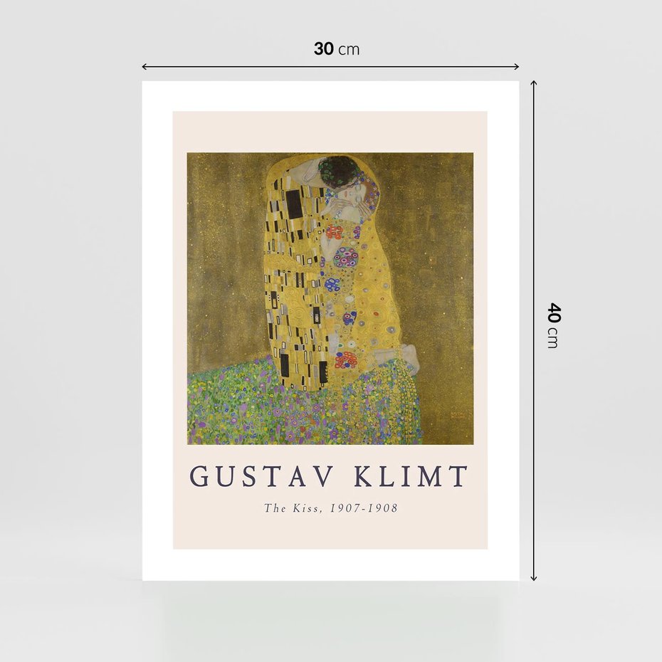 Plakat bez ramy 30x40 - Sztuka Klimta - gustav klimt, pocałunek