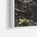 Obraz w ramie 70x100 - Egzotyczny Blask - marmur, złoto - rama biała