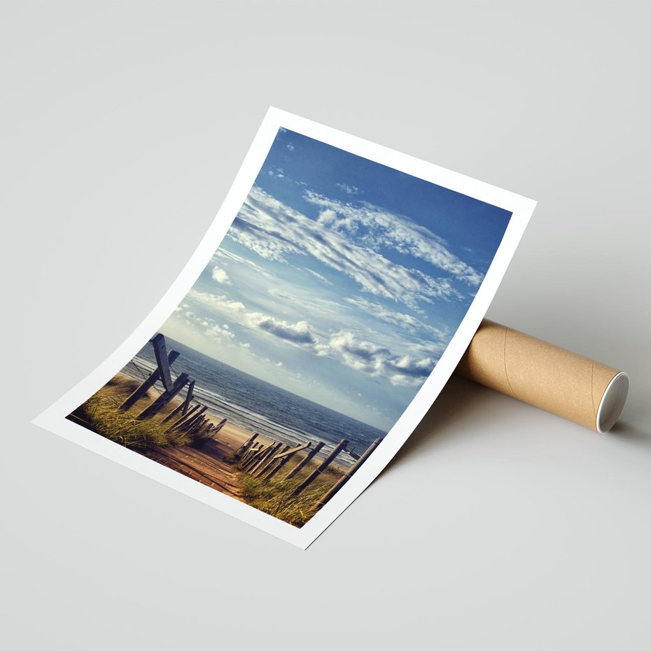 Plakat bez ramy 40x50 - Plaża i morze - plaża, morze