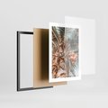 Plakat w ramie 30x40 - Tropikalna Palma: Fotografia z Kokosami - palma kokosowa, kokosy - rama czarna