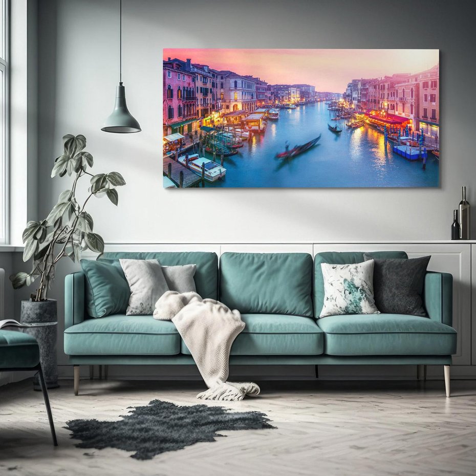 Obraz na płótnie 120x60 - Romantyczna Wenecja we Włoszech - Wenecja, Włochy