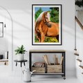 Plakat bez ramy 21x30 - Elegancki wierzchowiec - koń, portret