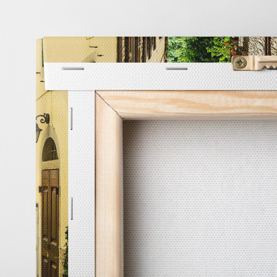 Obraz na płótnie 80x120 - Spacer po Złotej Alei - uliczka, perspektywa