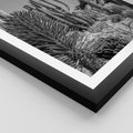 Plakat w ramie 50x70 - Pustynny Klimat - czarno białe zdjecie, pustynia - rama czarna