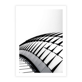 Plakat bez ramy 30x40 - Dynamiczne Kształty - architektura, obłe kształty