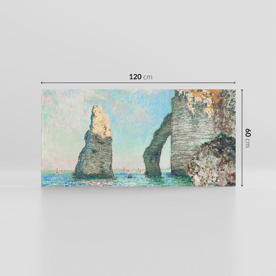 Obraz na płótnie 120x60 - Klify Étretat (1885), Claude Monet - Reprodukcja - reprodukcja, obraz na płótnie