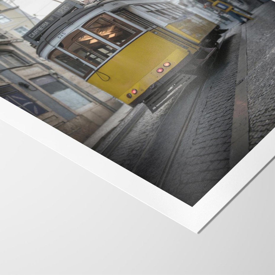 Plakat bez ramy 50x70 - Urok tramwajów Lizbony - tramwaj, Lizbona