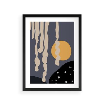 Plakat w ramie 50x70 - Intrygujący Mrok - ciemny, mroczny plakat - rama czarna