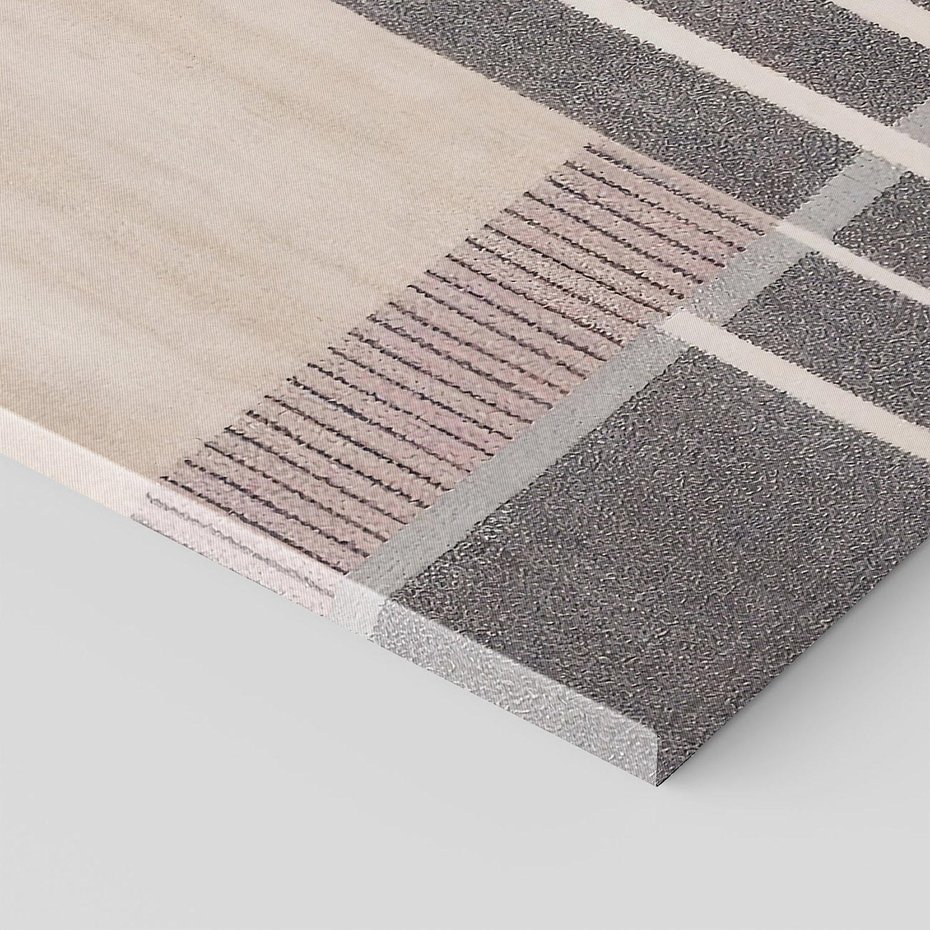 Obraz na płótnie 30x30 - Harmonia skradzionych odcieni - symetryczne, geometryczne pasy