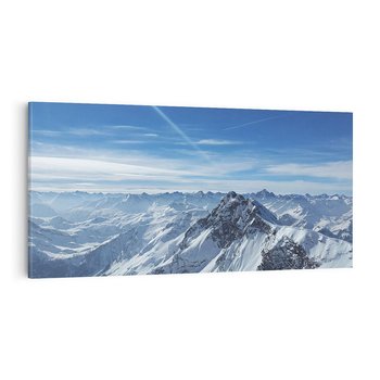 Obraz na płótnie 140x70 - Mroźne góry zima w pełnym rozkwicie - góry, zima