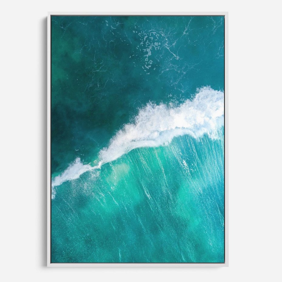 Obraz w ramie 80x120 - Siła i Spokój - morze, ocean - rama biała