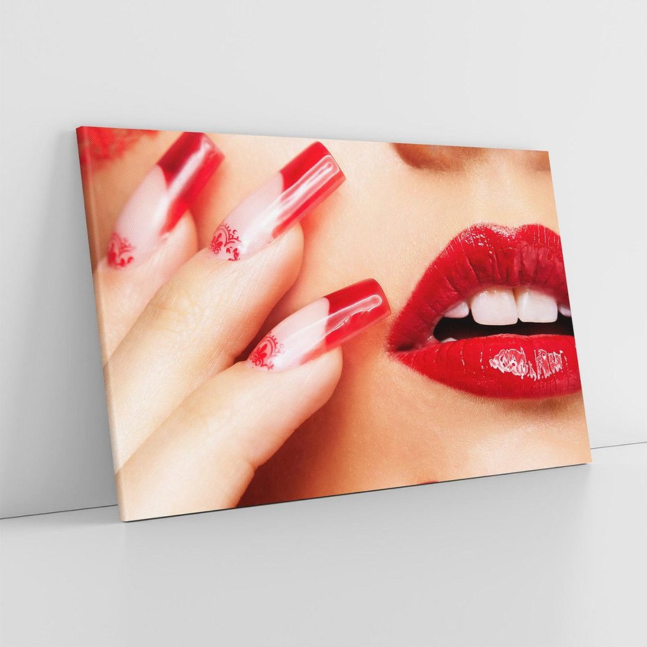 Obraz na płótnie 120x80 - Piękno manicure: kolory i elegancja - paznokcie, manicure