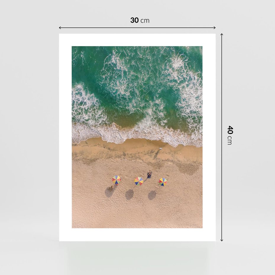 Plakat bez ramy 30x40 - Letnie Wakacje na Horyzoncie - plaża, morze