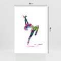 Plakat bez ramy 50x70 - Taniec w akwareli - taniec, akwarela