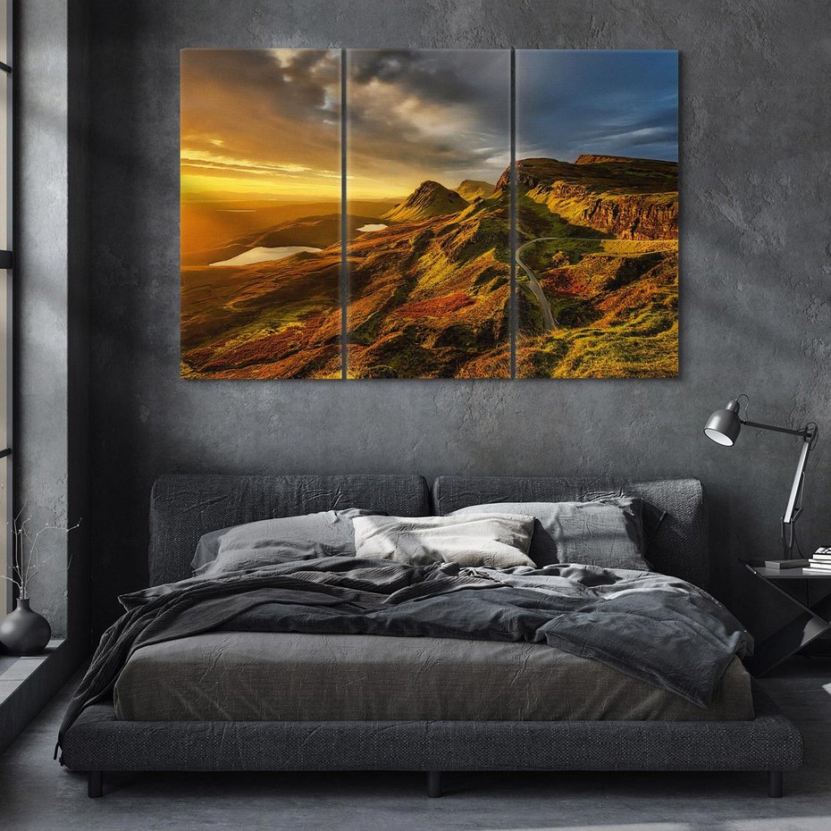 Obraz na płótnie 120x80 - Idylla górskiego krajobrazu - krajobraz, góry