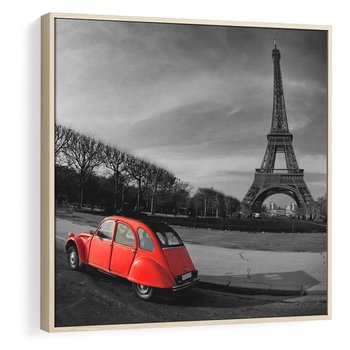 Obraz w ramie 80x80 - Paryż Wieża Eiffla - Paryż, Wieża - rama drewno