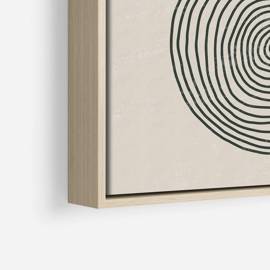 Obraz w ramie 50x50 - Odbicia Wyobraźni - nowoczesna sztuka, minimalizm - rama drewno