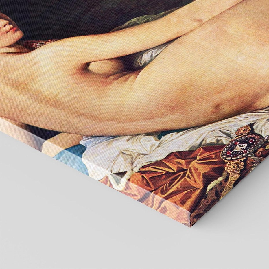 Obraz na płótnie 120x80 - "Grande Odalisque" (1814) Jean Auguste Dominique Ingres - Reprodukcja - reprodukcja, obraz na płótnie