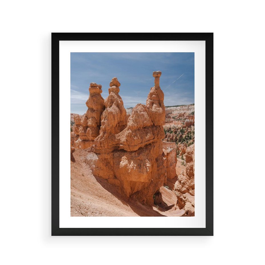 Plakat w ramie 40x50 - Spektakularne Formacje Naturalne - kanion, pustynia - rama czarna