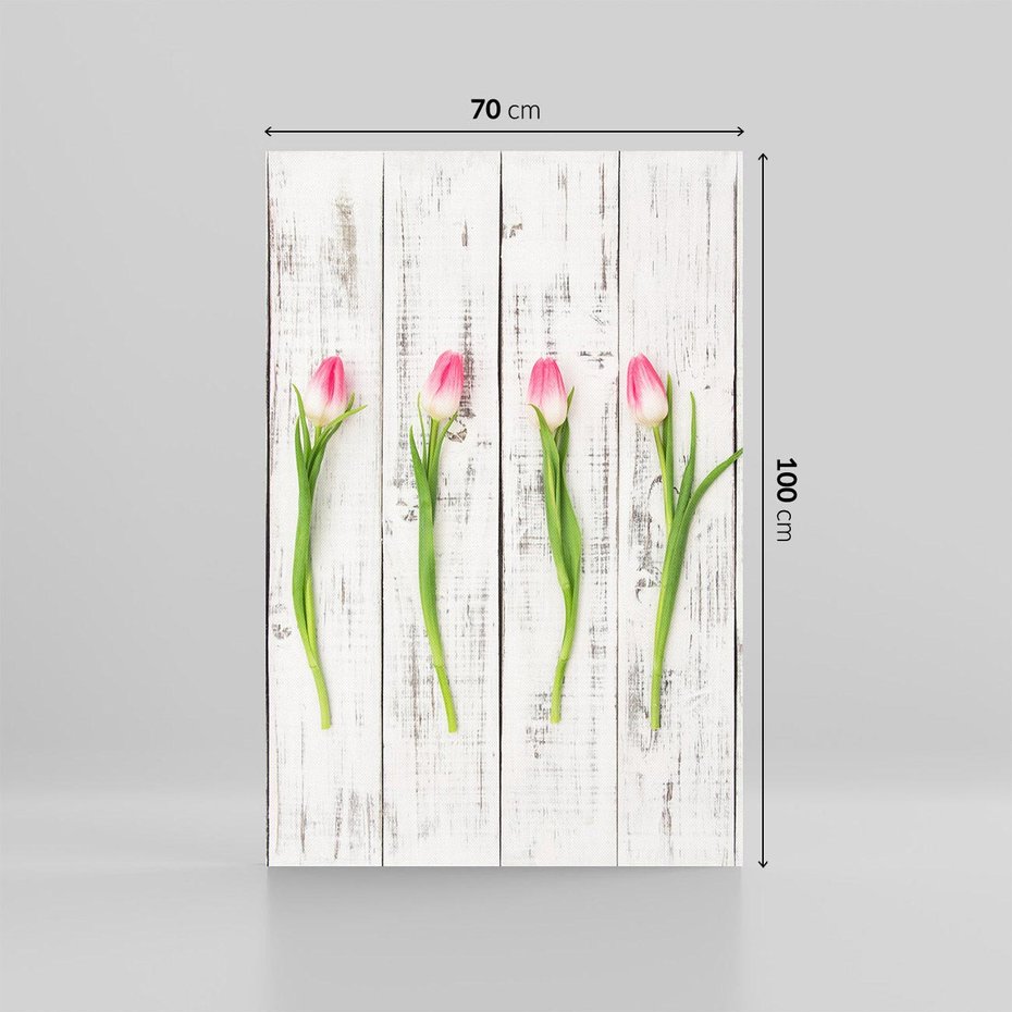 Obraz na płótnie 70x100 - Kwintesencja Piękna - kwiaty, tulipany
