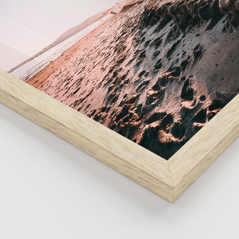 Zestaw obrazy w ramie 50x70 galeria - Plaża, morze, wakacje, podróż - rama drewno