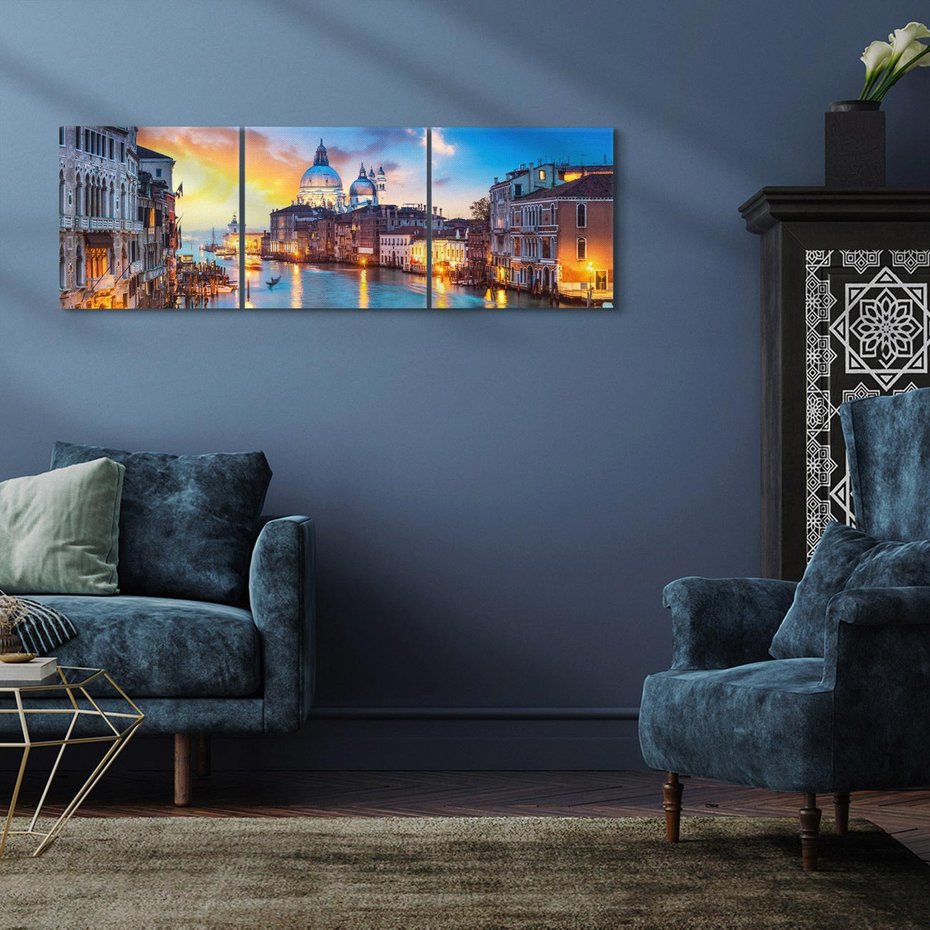 Obraz na płótnie 150x50 - Wenecja: miasto zakochanych - Wenecja, Włochy