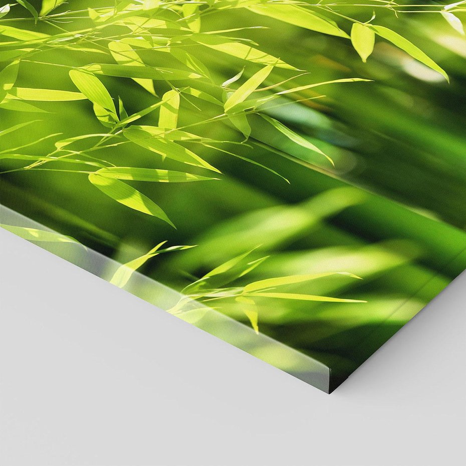 Obraz na płótnie 120x80 - Spokój bambusowego lasu SPA - bambus, drzewa