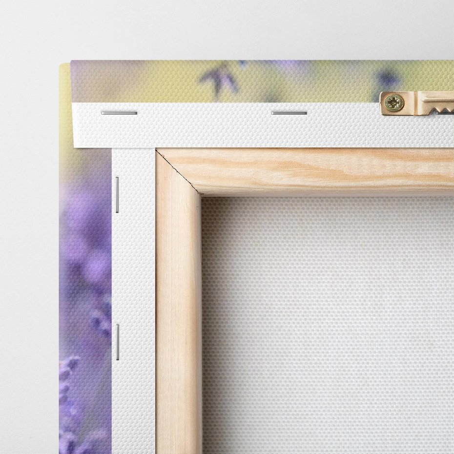 Obraz na płótnie 40x40 - Magia lawendy delikatne kwiaty - lawenda, kwiat