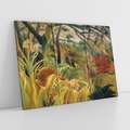 Obraz na płótnie 120x80 - "Tygrys w tropikalnej burzy" (1891) Henri Rousseau - Reprodukcja - reprodukcja, obraz na płótnie