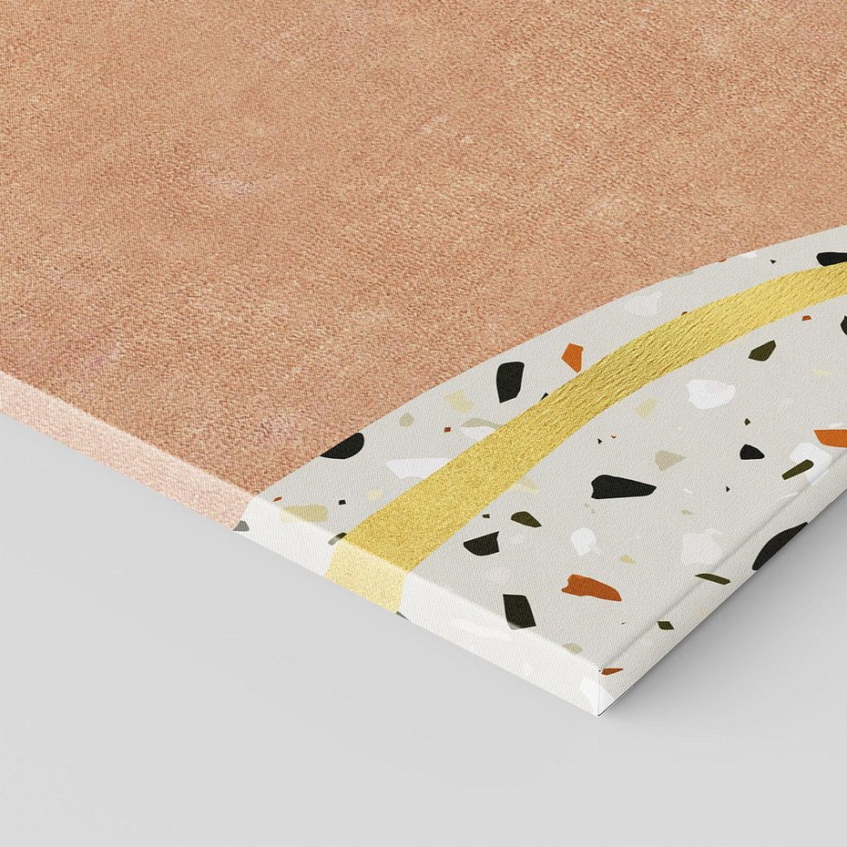 Obraz na płótnie 50x70 - Tańczący w deszczu pigmentów - abstrakcyjne formy, rozlane farby