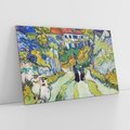 Obraz na płótnie 70x50 - "Schody w Auvers" (1890) Vincent van Gogh - Reprodukcja - reprodukcja, obraz na płótnie