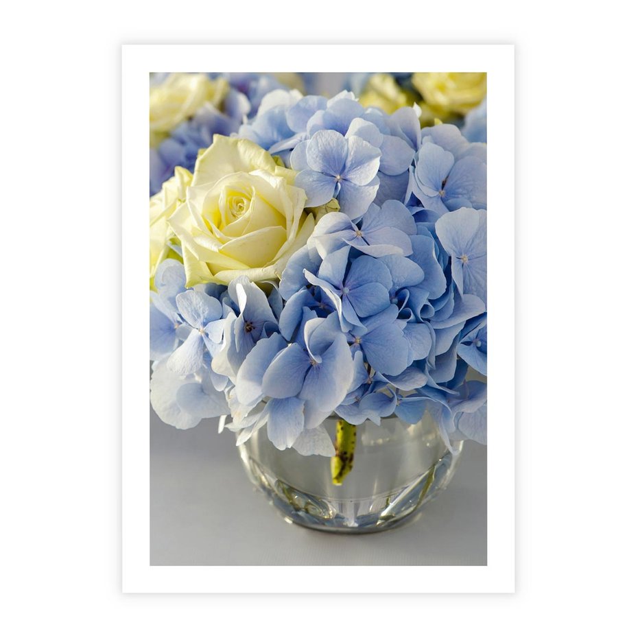 Plakat bez ramy 40x50 - Różany Bukiet - bukiet, kwiaty