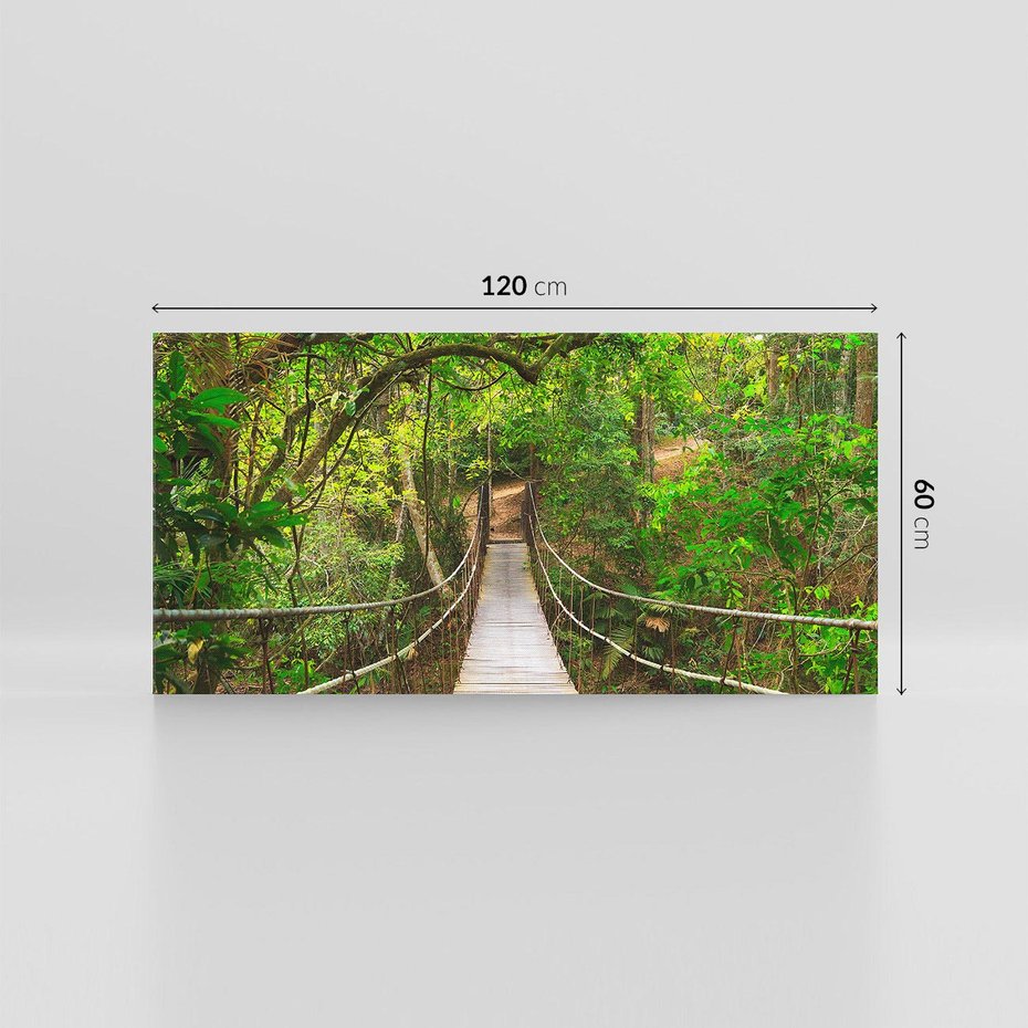 Obraz na płótnie 120x60 - Tajemniczy most w tajskim lesie - Tajlandia, most