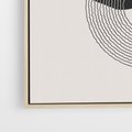 Obraz w ramie 50x70 - Migotliwa Opowieść - abstrakcyjna kompozycja, okręgi - rama drewno