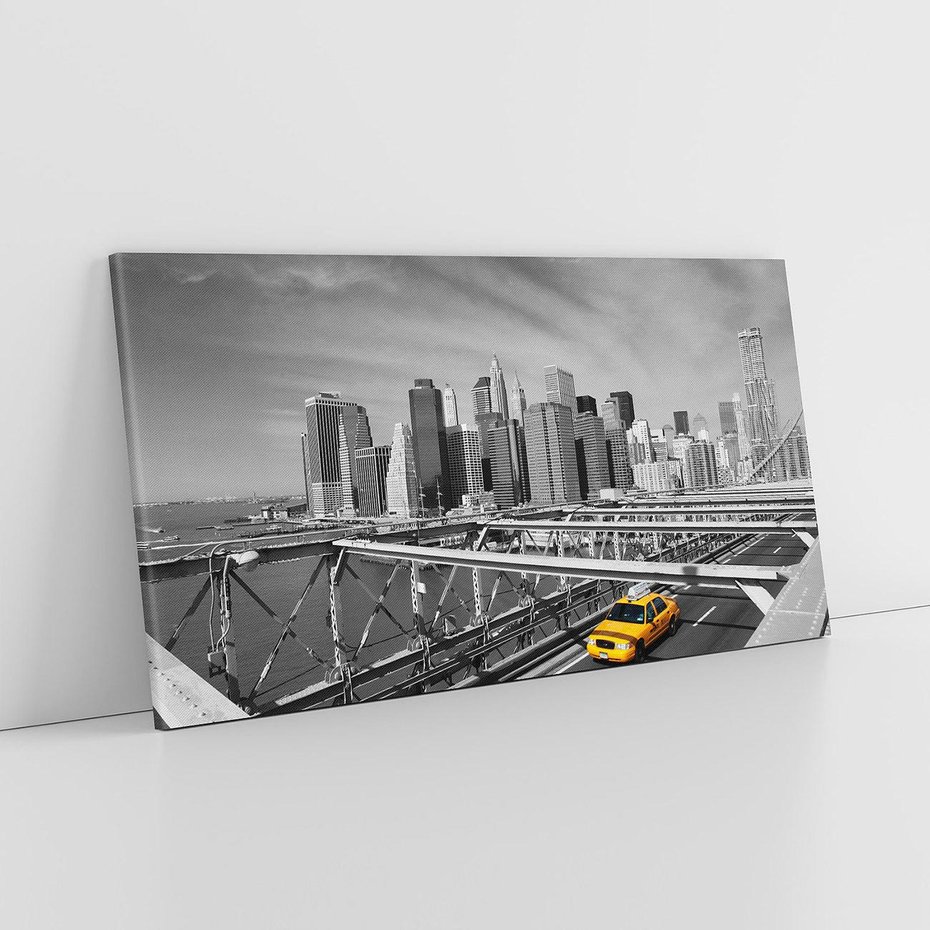 Obraz na płótnie 120x60 - Podróż taksówką przez Nowy Jork - TAXI, miasto